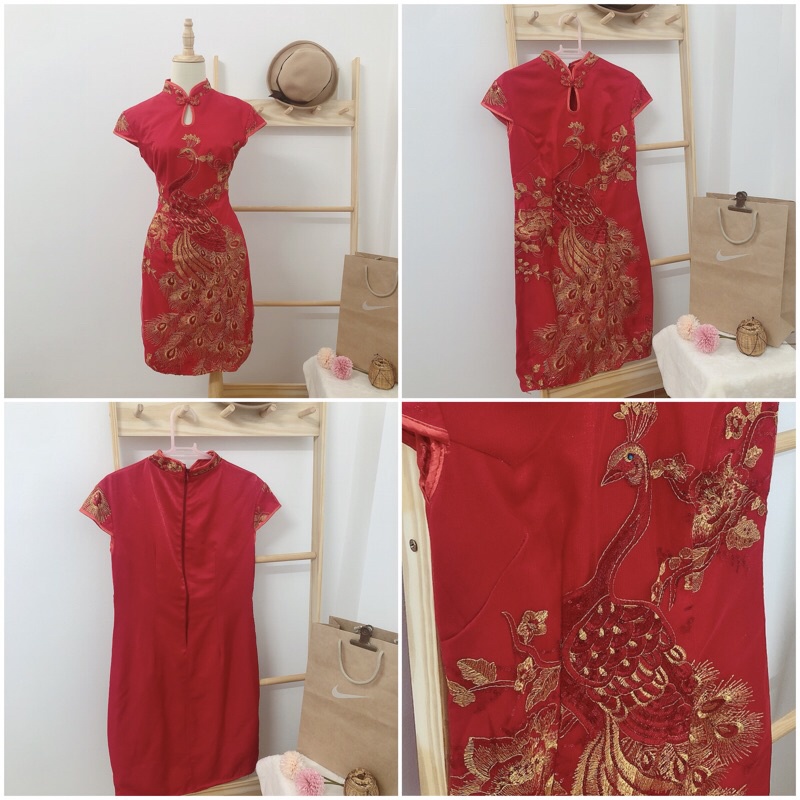 Sườn xám kỳ bào Trung Hoa 2hand có BIG SIZE