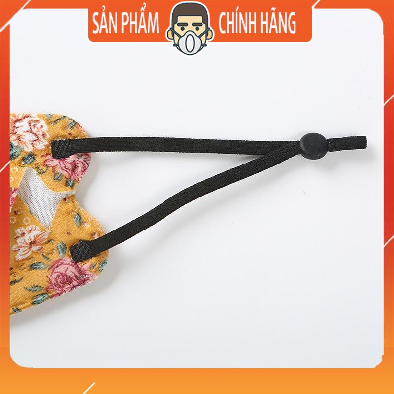 Khẩu trang vải 4D họa tiết hoa cực đẹp thời trang