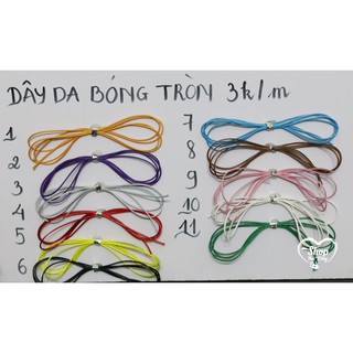 Dây da tròn bóng 1mm