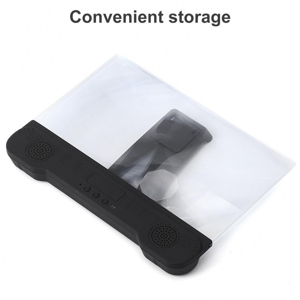 Kính Phóng Đại Màn Hình Điện Thoại 14 Inch 3d Hd Bluetooth Có Giá Đỡ