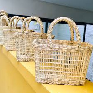 giỏ cói, làn cói, túi cói (chấn song bé)