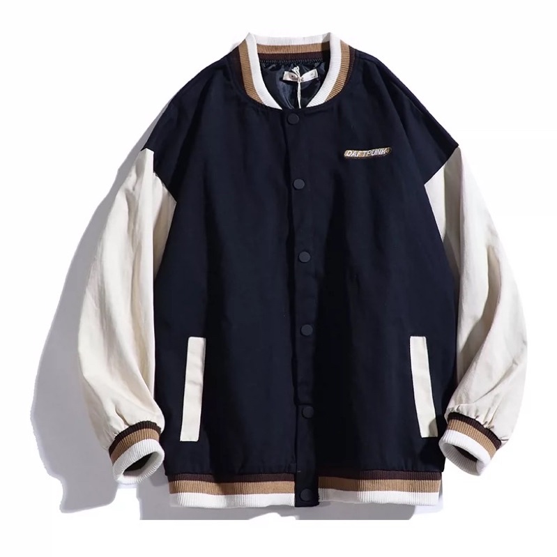 ÁO KHOÁC BOMBER KAKI 2 LỚP HOTDOG UNISEX NAM NỮ (hình chụp thật)