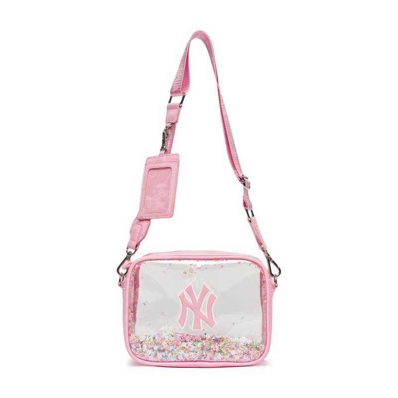 Túi chéo nhựa trong màu hồng cho bé gái