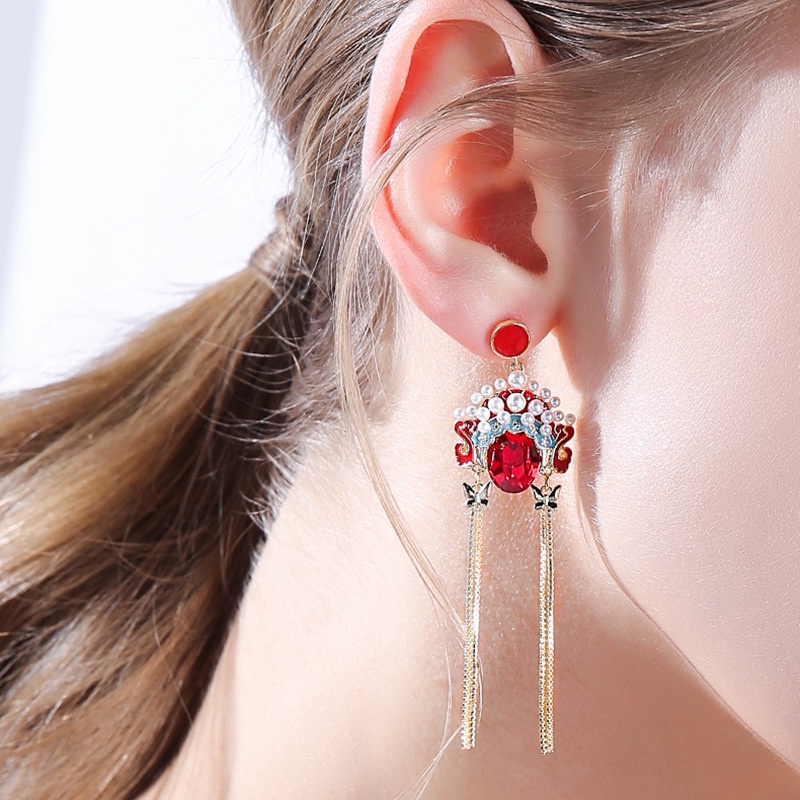 Khuyên Tai Tua Rua Phong Cách Trung Hoa Độc Đáo