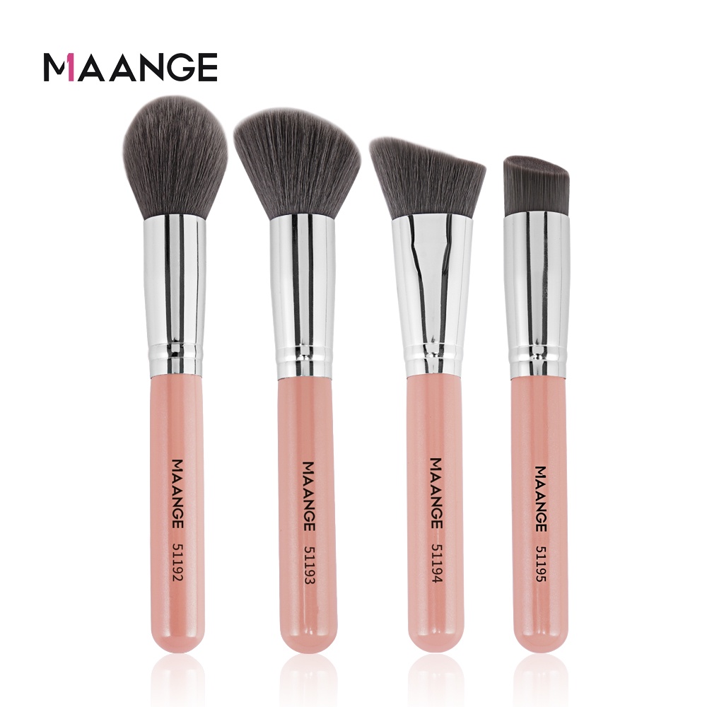 Set 4 cọ trang điểm nền/ tạo khối MAGEFY lông mềm