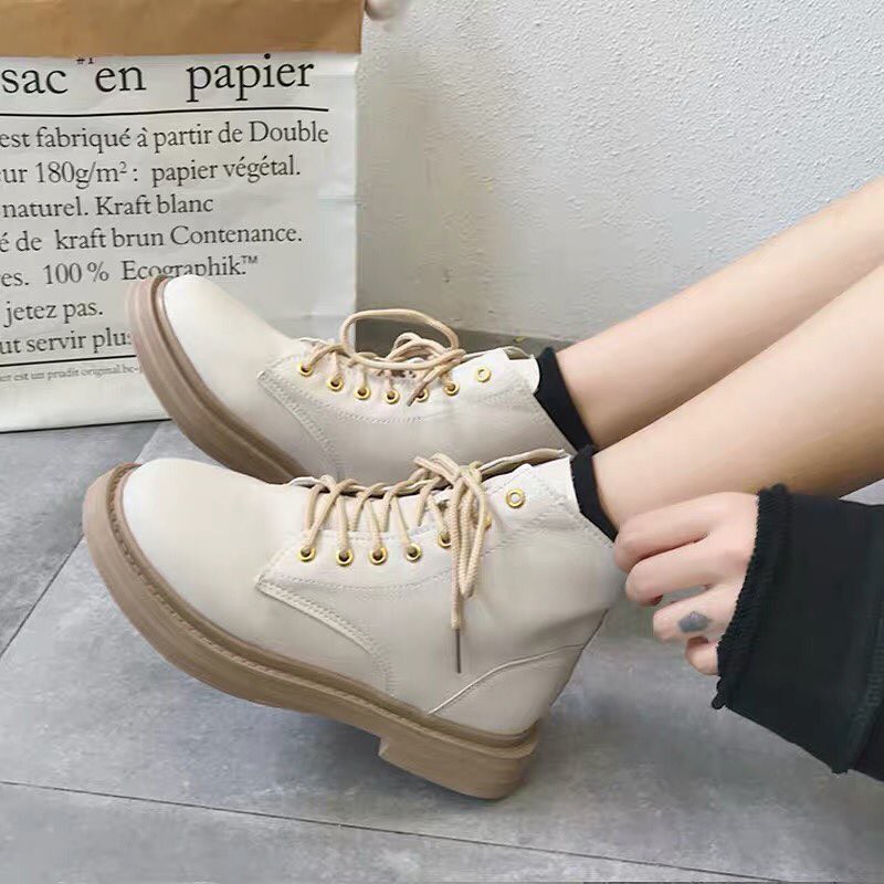 giày boot cổ cao mũi tròn | BigBuy360 - bigbuy360.vn