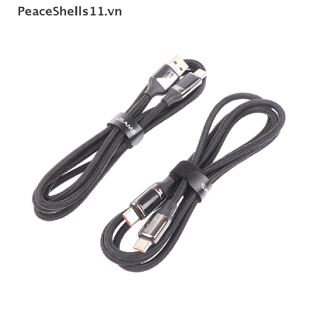 Cáp Sạc Nhanh PD 100W 6A USB Sang Type-c Có Màn Hình LED Cho Điện Thoại