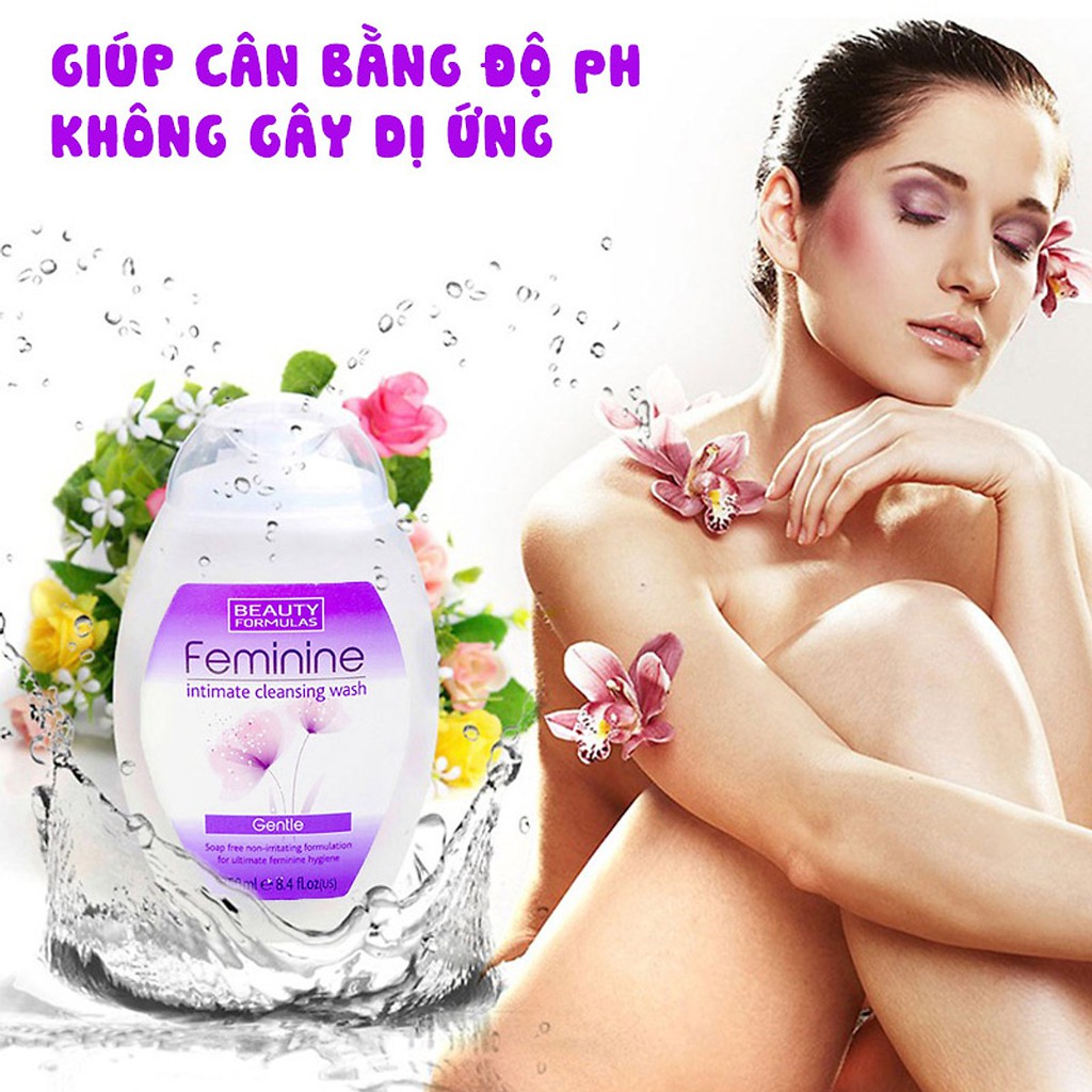 Dung Dịch Vệ Sinh Phụ Nữ Beauty Formulas Feminine Thái Lan 250mL