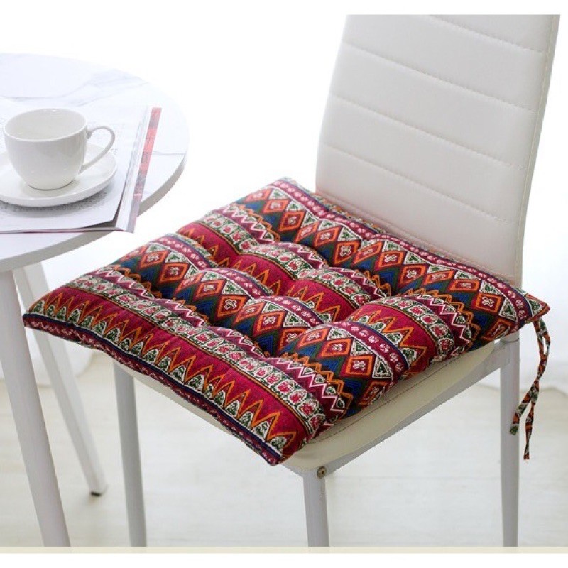 Đệm ngồi bệt bông vuông siêu dễ thương