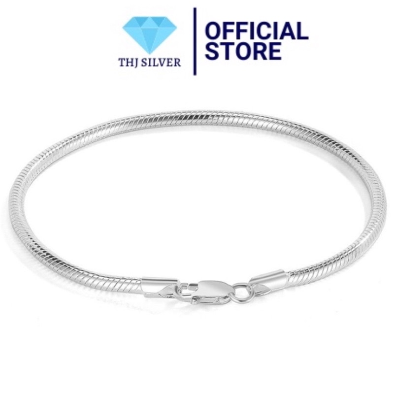 LẮC TAY PAN MỲ TRÒN MỀM CHUẨN BẠC TA-THJ SILVER