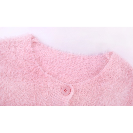 Áo cardigan croptop len lông mềm mại ngọt ngào xu hướng thời trang 2021