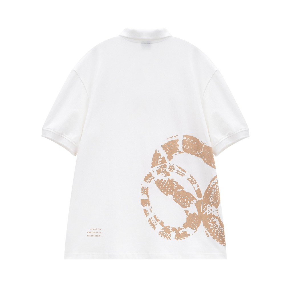 Áo Polo Tay Lỡ Unisex SNAKE BROWN Thun Cá Sấu - HADES Brand Chính Hãng | BigBuy360 - bigbuy360.vn