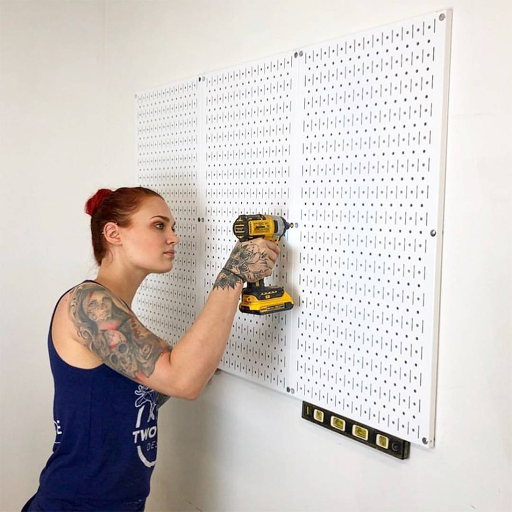 Bảng Treo Đồ Nghề Pegboard Cơ Khí S1 White - Lưu Trữ Trưng Bày Dụng Cụ Sửa Chữa Thông Minh Dễ Tìm Kiếm