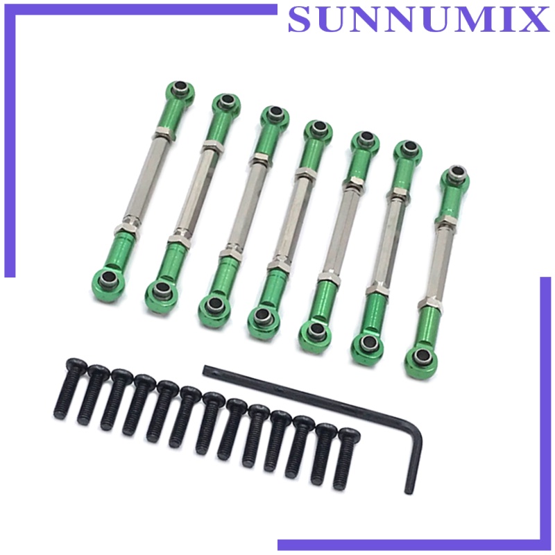 Set 7 Thanh Nối Bằng Nhôm Chuyên Dụng Cho WLtoys 104001 Xe Địa Hình Điều Khiển Từ Xa 1 / 10 Kèm Phụ Kiện