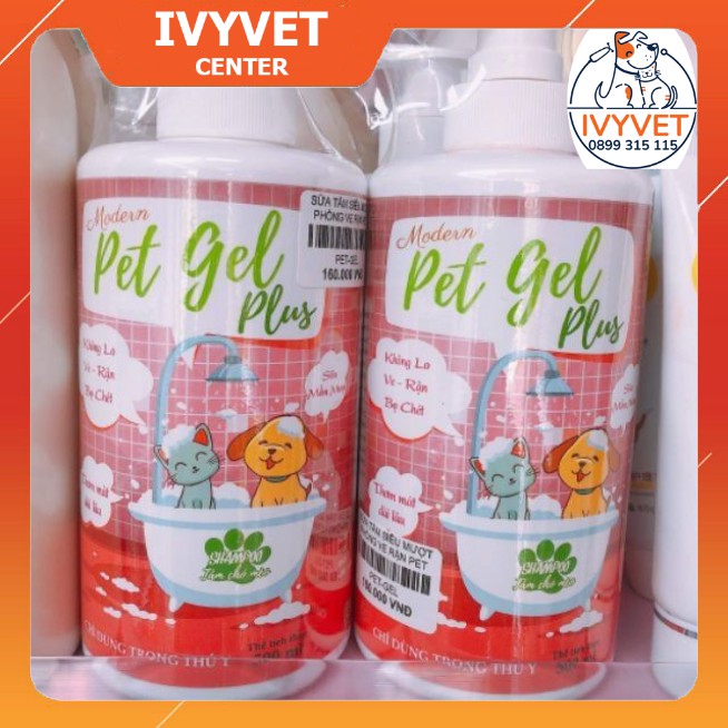 Sữa Tắm chó mèo Pet Gel Plus giảm ve rận, khử mùi