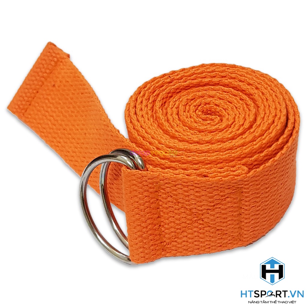 Dây Tập Yoga, Đai Cotton Dài 1,8m Bền Bỉ Hổ Trợ Tập Giãn Cơ Gym Yoga Tại Nhà Tiện Lợi