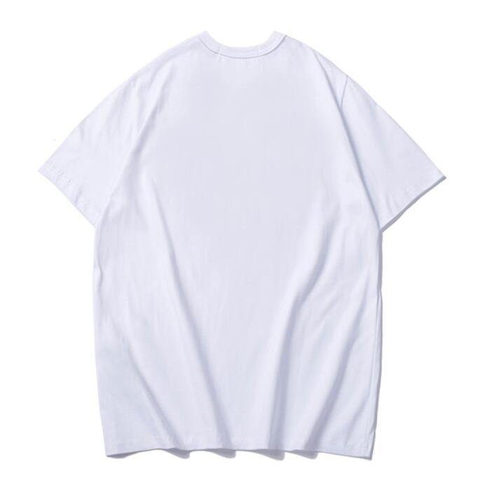 Áo thun tay ngắn chất liệu cotton trang trí hình trái tim thời trang cho nam nữ