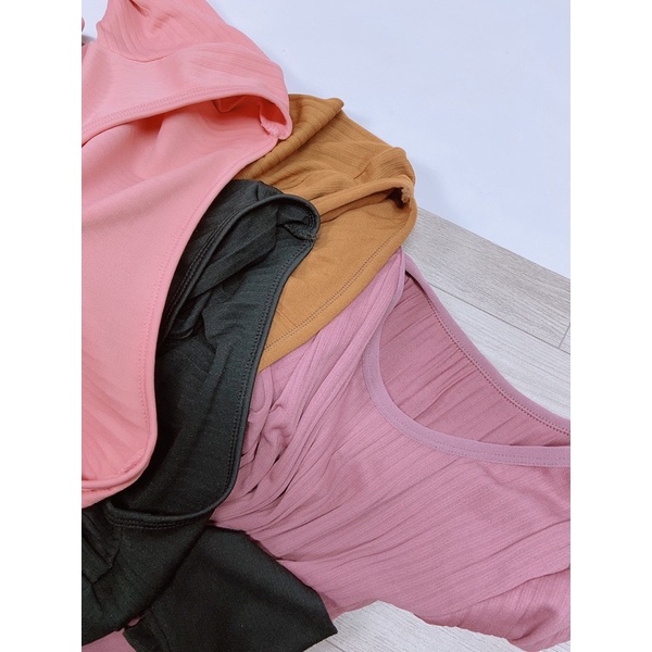 Bộ giữ nhiệt henny roe Bộ len tăm Bộ ngủ Áo giữ nhiệt