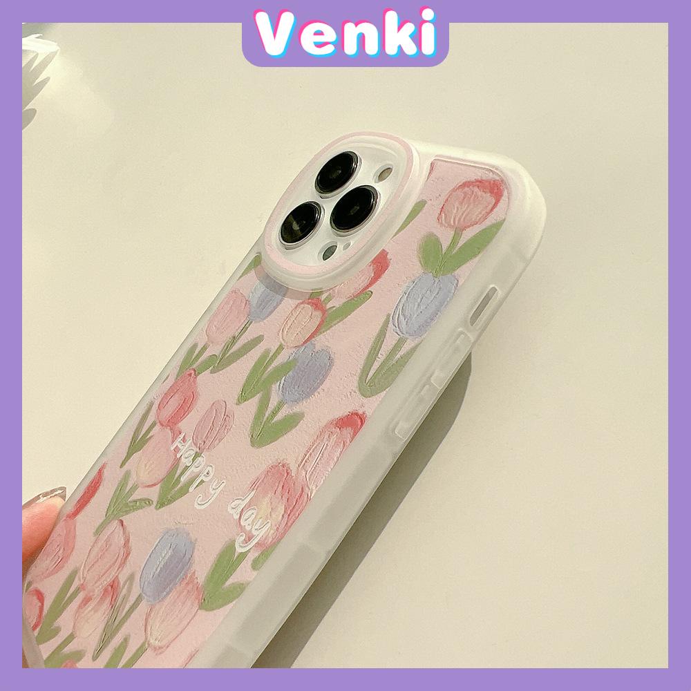 Ốp điện thoại tpu chống sốc hình hoa tulip thích hợp cho iPhone 13 Pro Max 12 Pro Max 11 7 Plus