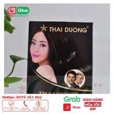 [CHÍNH HÃNG] Nhuộm tóc màu đen Thái Dương từ thảo dược Hộp 5 gói từ bột lá henna, an toàn cho tóc và da đầu_[IDC]