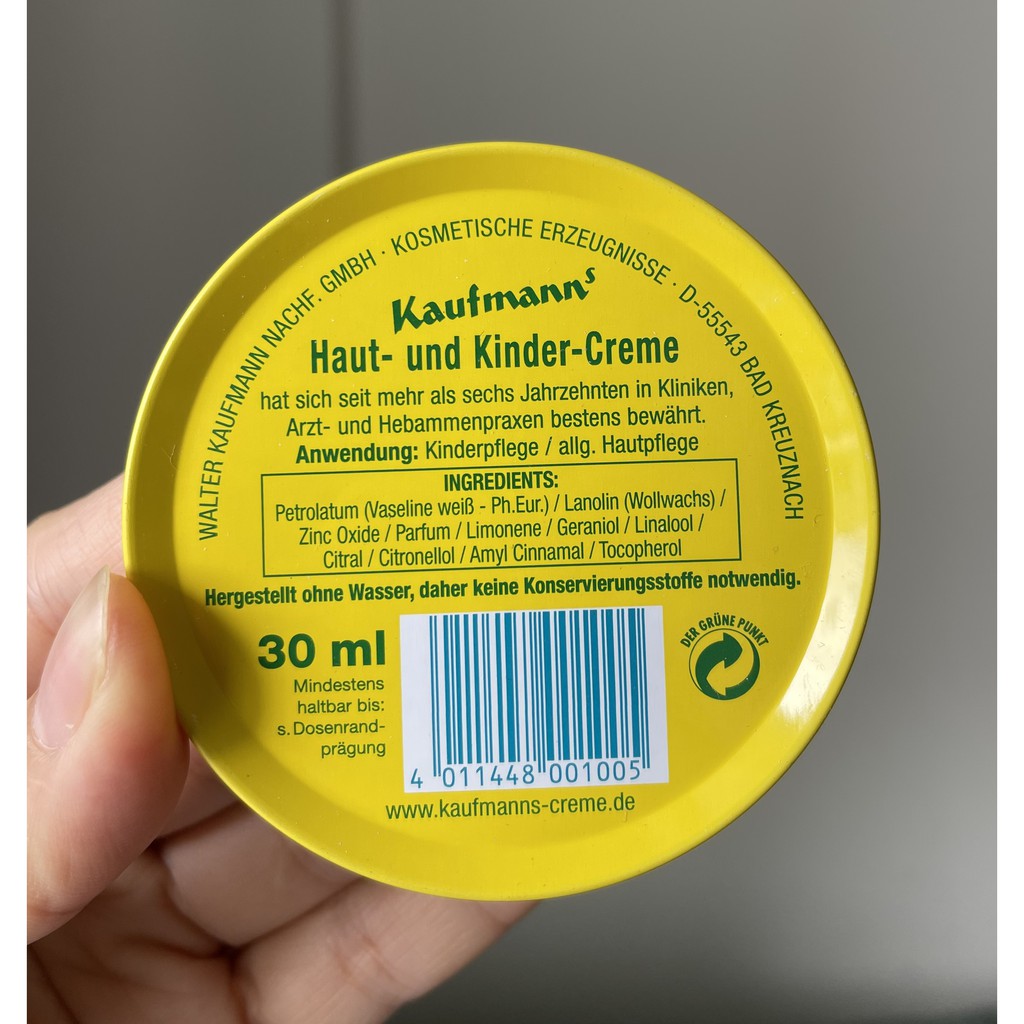 Kem hăm tã đa năng cho bé Kaufmann 30ml & 75ml