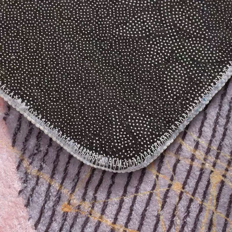 Thảm lau chân trang trí lông cừu 3d đẹp chống trượt 40x60, thảm chùi chân cao cấp nhiều màu