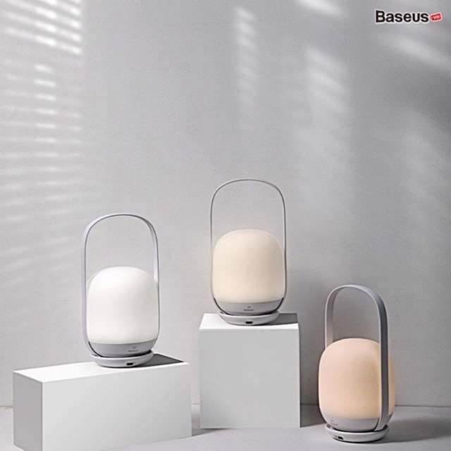 Đèn ngủ tiện dụng Baseus Moon-white Dimming Portable Lamp