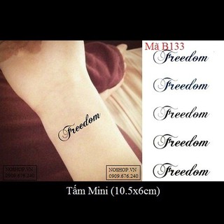 Hình xăm dán chữ B133