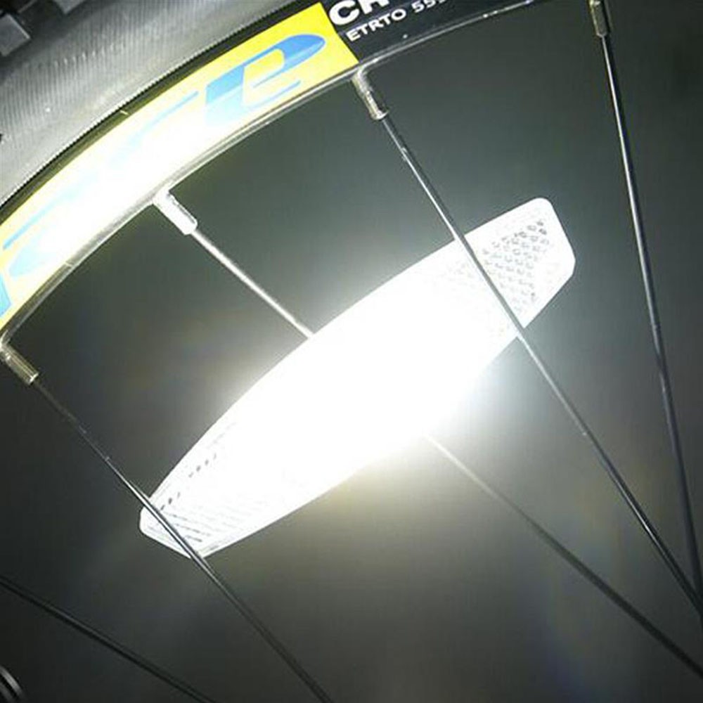 Bộ 2 miếng nhựa phản quang gắn trang trí căm xe đạp