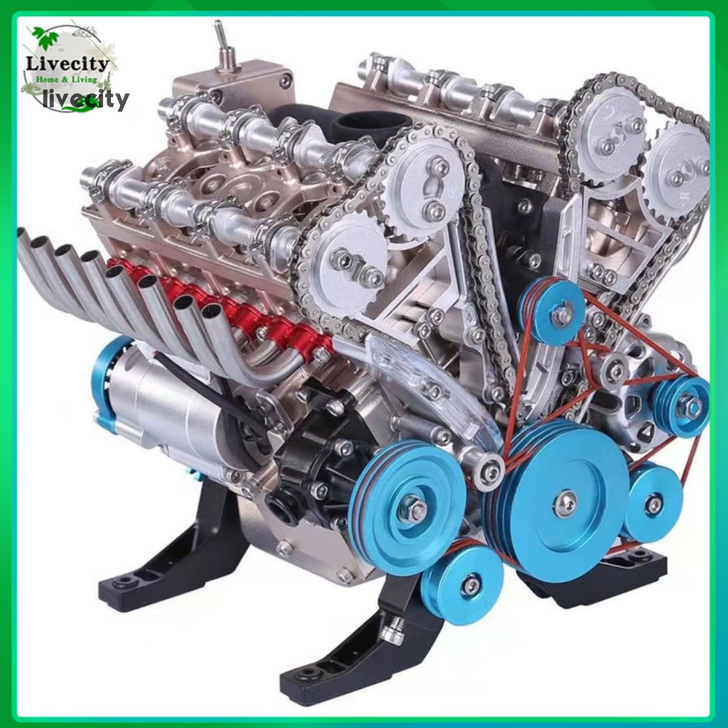 Đồ trang trí Động Cơ Xi Lanh Mini 4/8 Trang Trí Văn Phòng