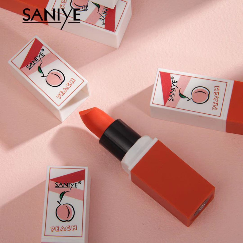 [Hàng mới về] Son môi Saniye chống thấm nước trang điểm lâu trôi 6 màu tùy chọn