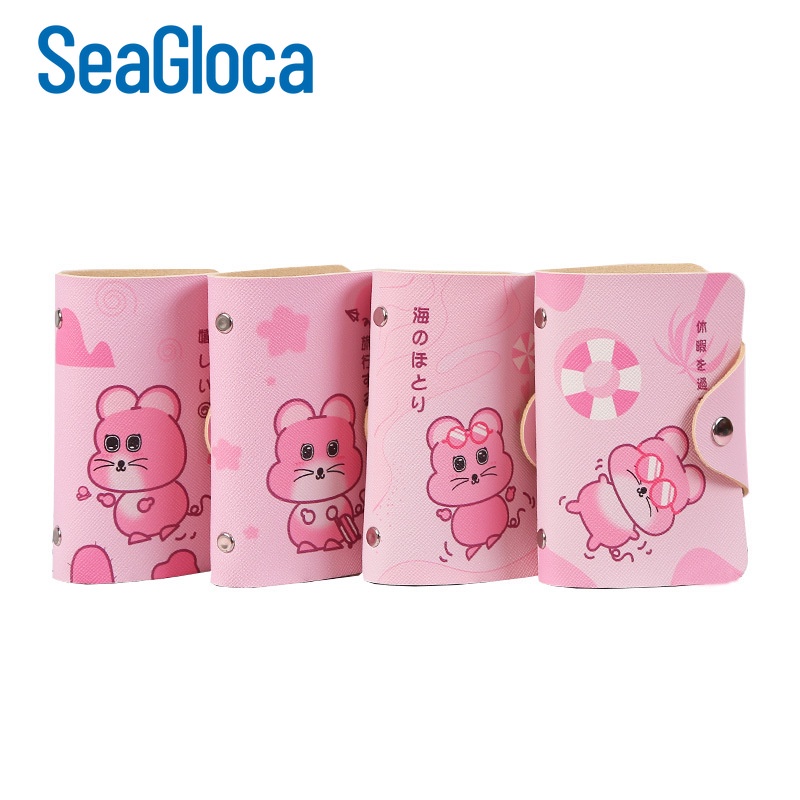Ví đựng thẻ Seagloca nhiều ngăn họa tiết hoạt hình