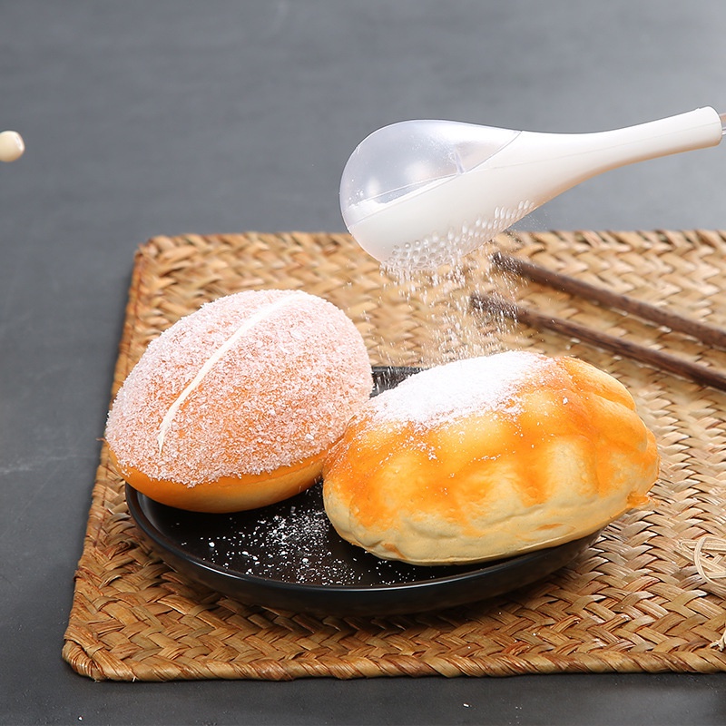 Dụng Cụ Rây Bột/Bột/Thức Ăn Tráng Miệng Cỡ Nhỏ Kèm Muỗng Tiện Dụng Cho Gia Đình