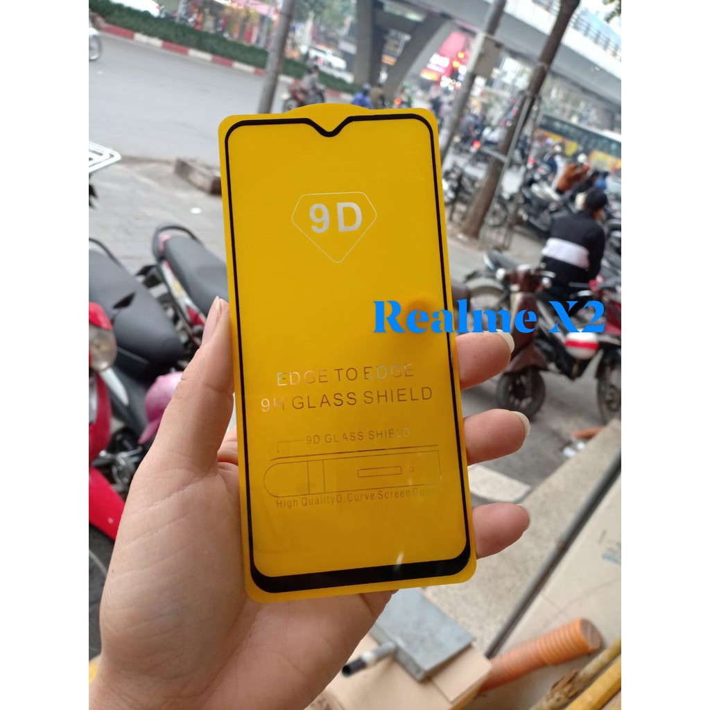 KÍNH FULL MÀN 9D CAO CẤP OPPO REALME X2