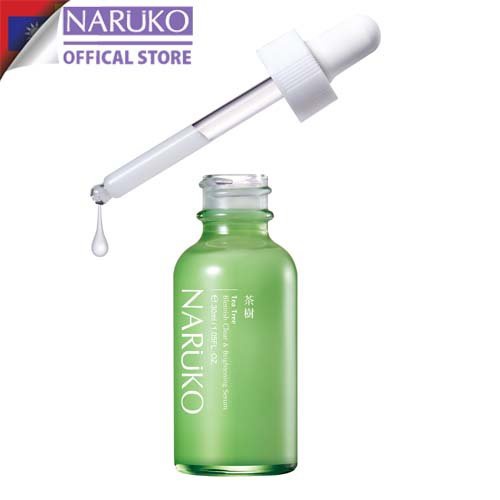 Tinh chất ngăn ngừa mụn, kiểm soát dầu và giảm thâm mụn Naruko Tea Tree Blemish Clear & Brightening Serum 30ml (Bản Đài)