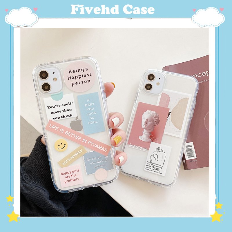 Ốp điện thoại silicon trong suốt hình nhãn hiệu cho Samsung Galaxy A42 A12 A02s A21s A71 A51 A70 A50 A50s A30s A30 A20 A10