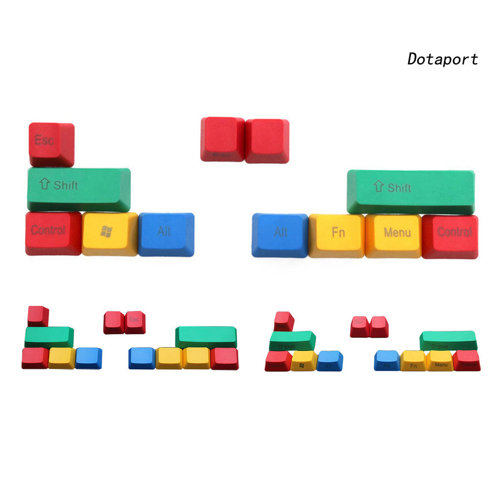 Bộ 12 keycap nhẹ nhiều màu cho bàn phím cơ