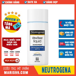 Kem Chống Nắng NEUTROGENA Ultra Sheer Liquid SPF 70 (40ml) _Xchoice
