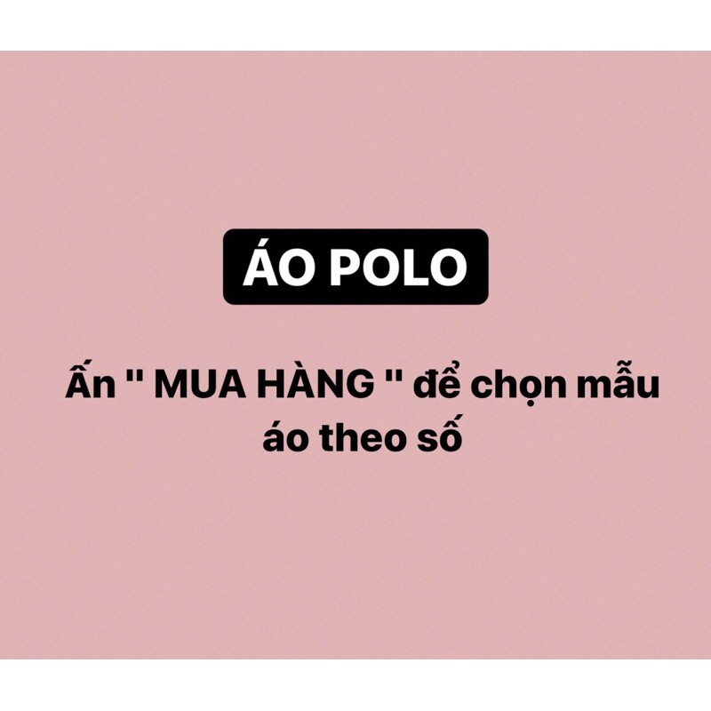 áo có cổ POLO