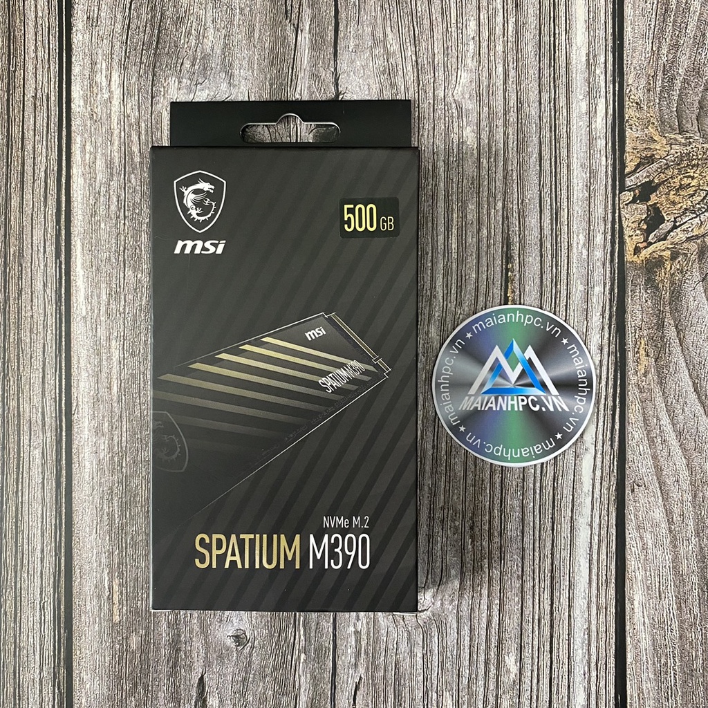 Ổ cứng SSD MSI SPATIUM M390 500GB NVMe M.2 2280 PCIe Gen 3.0x4