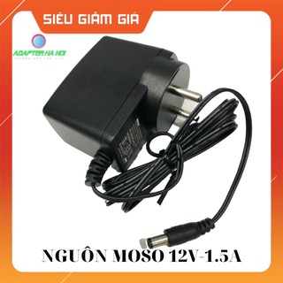 Nguồn Adapter 12V-1.5A MOSO loại tốt, có đèn led cảnh báo