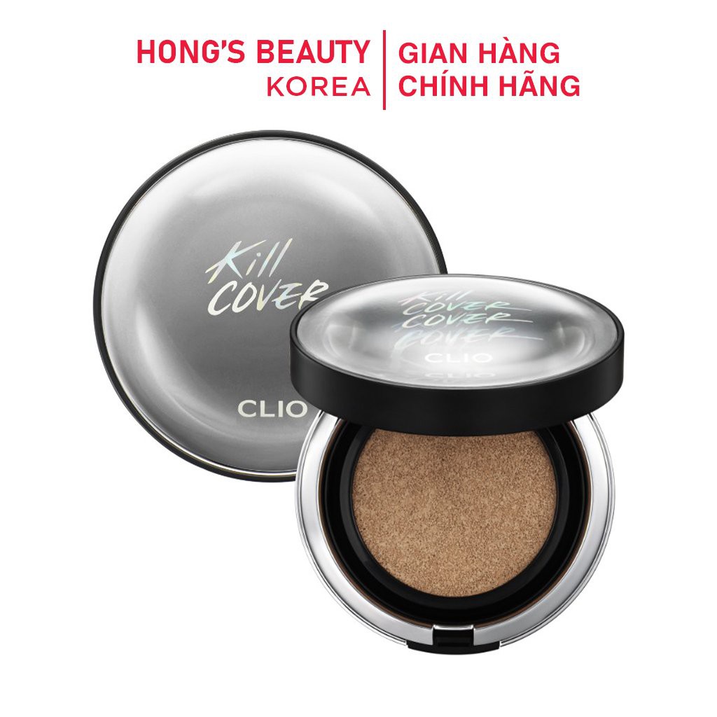 Phấn nước Clio Kill Cover Founwear Cushion Xp 20Ss Limited (15gx2 lõi) Lâu trôi, mịn da - HONGS BEAUTY
