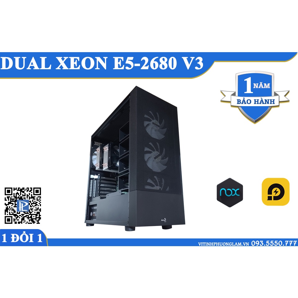 MÁY CHỦ / MÁY TRẠM DUAL XEON E5-2680 V4 / DUAL XEON E5-2683 V4 / DUAL XEON E5-2686 V4 / TỪ 56 LUỒNG ĐẾN 72 LUỒNG XỬ LÝ