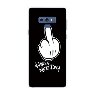 Ốp Lưng Samsung Galaxy Note 8 9 Note8 Note9 TPU mềm Case Cá tính đen tuyền Two