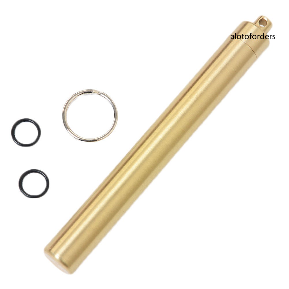 ♫Hộp Đựng Tăm Xỉa Răng Mini Bằng Đồng Thau Chống Thấm Nước