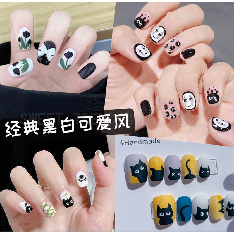 Miếng dán trang trí móng tay nghệ thuật STZPRONAIL 3D nhiều mẫu hoạt hình tùy chọn đáng yêu