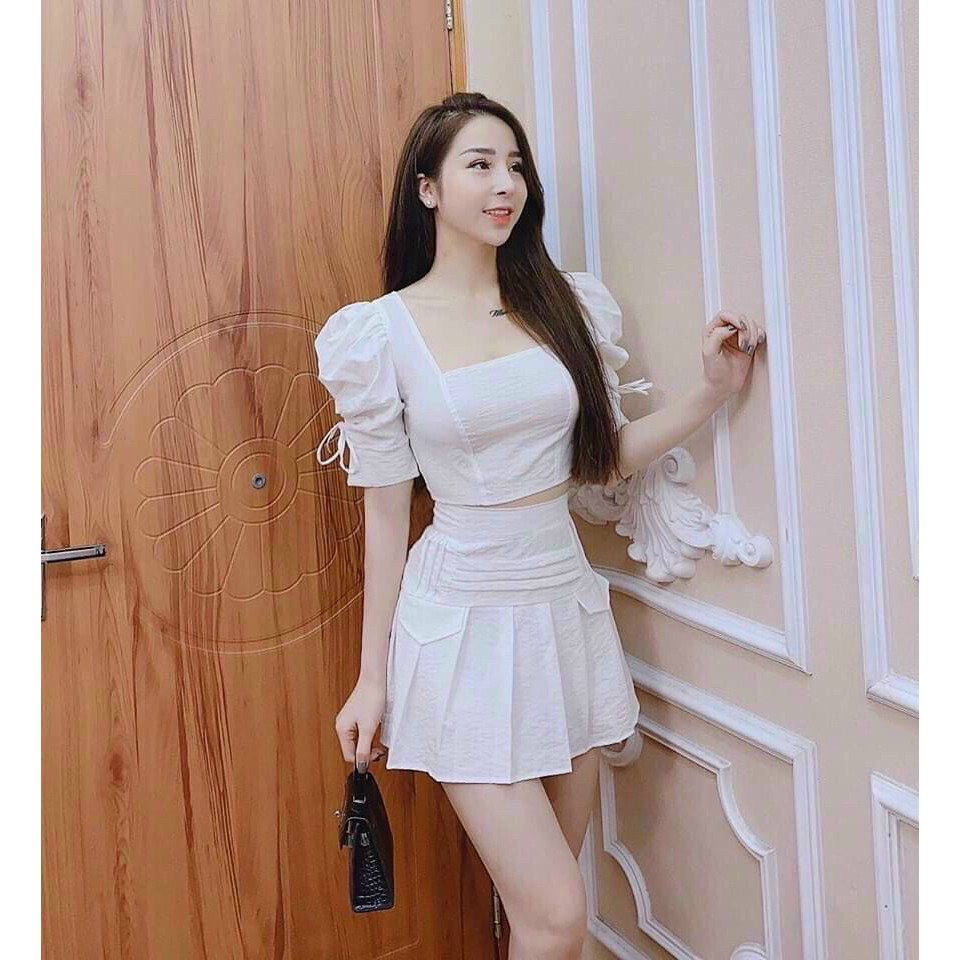 SÉT BỘ ĐŨI TAY PHỒNGCHAAN VÁY DẬP LY SIÊU CUTE