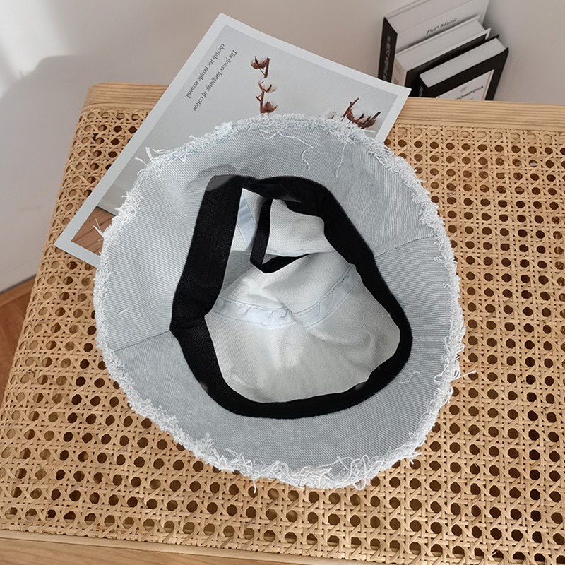 Mũ Denim Chống Nắng Che Mặt Dễ Phối Đồ Phong Cách Hàn Quốc