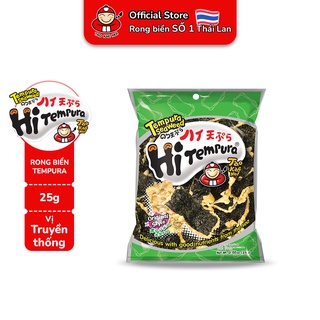 Snack Taokaenoi rong biển ăn liền Hi Tempura vị Truyền thống 25g Thái Lan