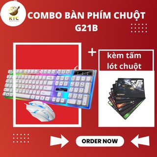 Combo bàn phím chuột giả cơ G21B siêu bền